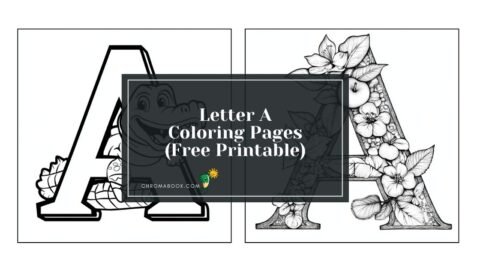 A whimsical coloring page featuring the letter 'A' adorned with playful patterns and designs, perfect for kids. Free printable!