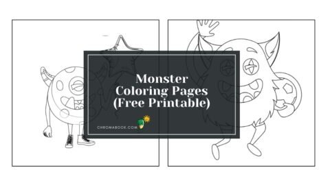 A whimsical monster coloring page featuring playful creatures and fun patterns, perfect for kids. Free printable for creative fun!