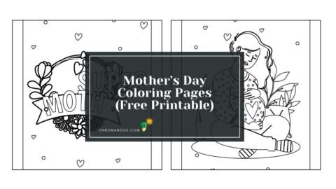 A delightful floral design featuring hearts and flowers, perfect for Mother's Day. Enjoy this coloring page, a free printable!