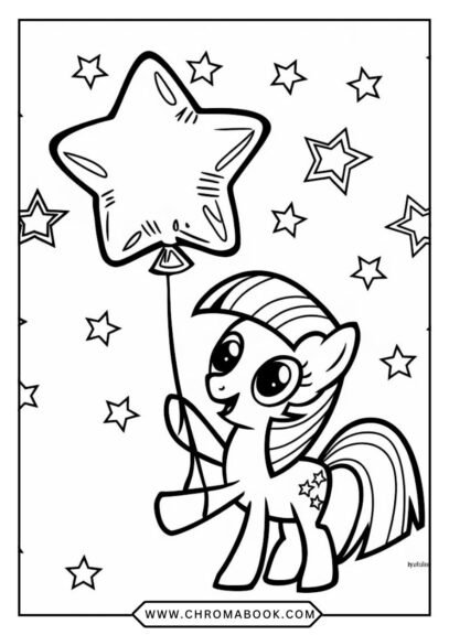 A whimsical coloring page featuring Twilight Sparkle from My Little Pony, perfect for fans. Enjoy this free printable for creative fun!