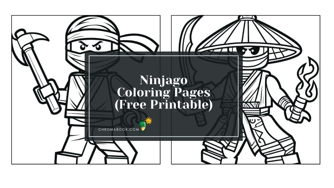 A dynamic Ninjago scene featuring iconic characters in action, perfect for a fun coloring page. Enjoy this free printable!