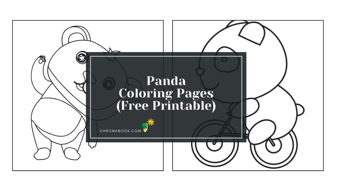 A cute panda surrounded by bamboo leaves on a whimsical coloring page, perfect for kids and adults. Free printable for creative fun!