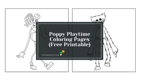 A whimsical coloring page featuring playful characters from Poppy Playtime, perfect for kids. Enjoy this free printable!