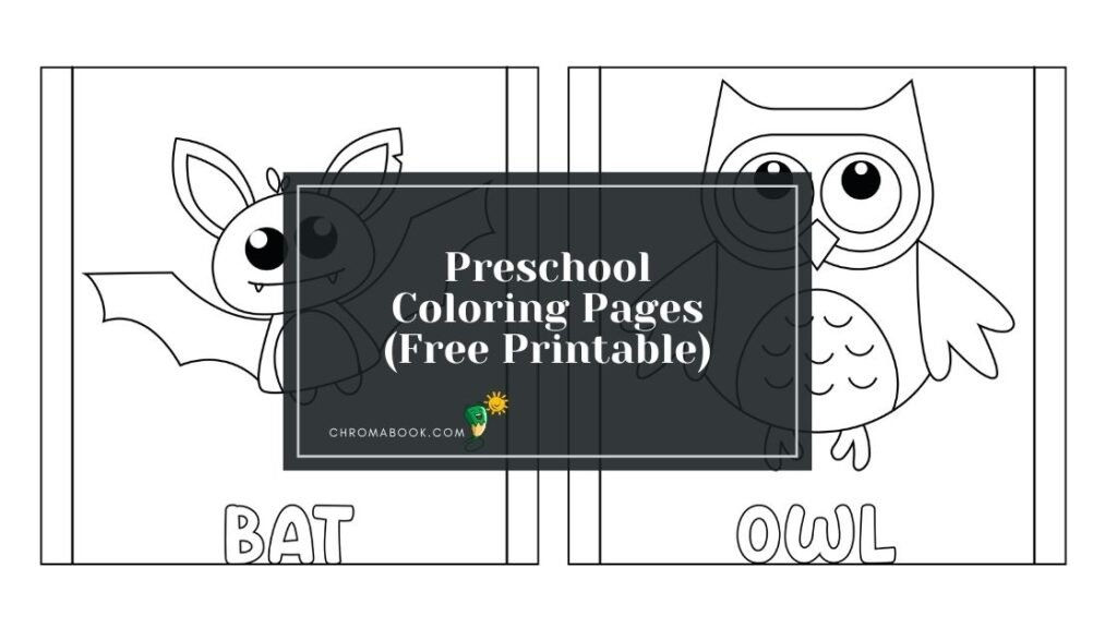 A whimsical animals coloring page featuring playful creatures in a vibrant forest scene, perfect for preschoolers. Free printable!