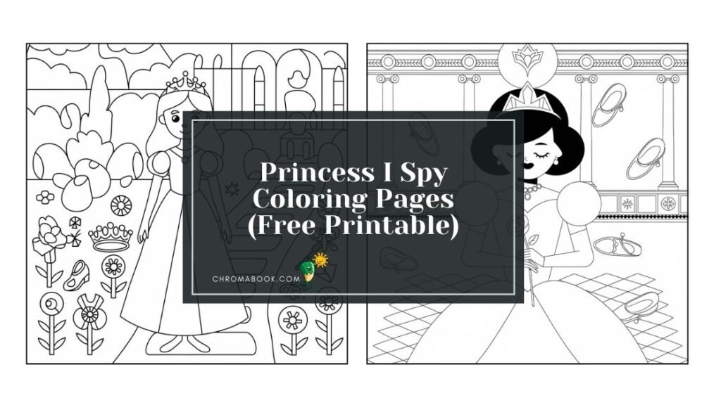 A whimsical princess surrounded by magical elements in this enchanting coloring page, perfect for creative fun. Free printable!