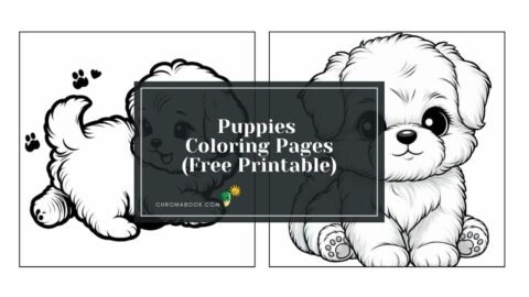 A delightful coloring page featuring playful puppies in various poses, perfect for kids and dog lovers. Free printable for creativity!