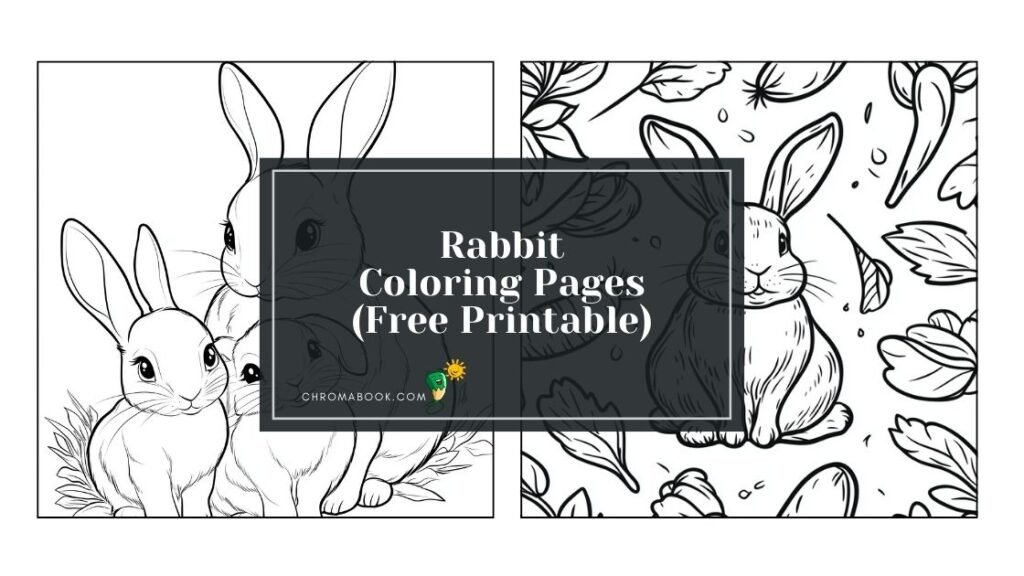 A whimsical rabbit surrounded by floral patterns, perfect for creativity. Enjoy this free printable coloring page!