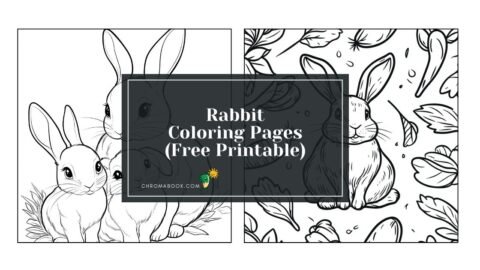 A whimsical rabbit surrounded by floral patterns, perfect for creativity. Enjoy this free printable coloring page!