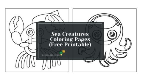 A whimsical coloring page featuring various sea creatures like fish, octopuses, and starfish, perfect for a free printable activity.