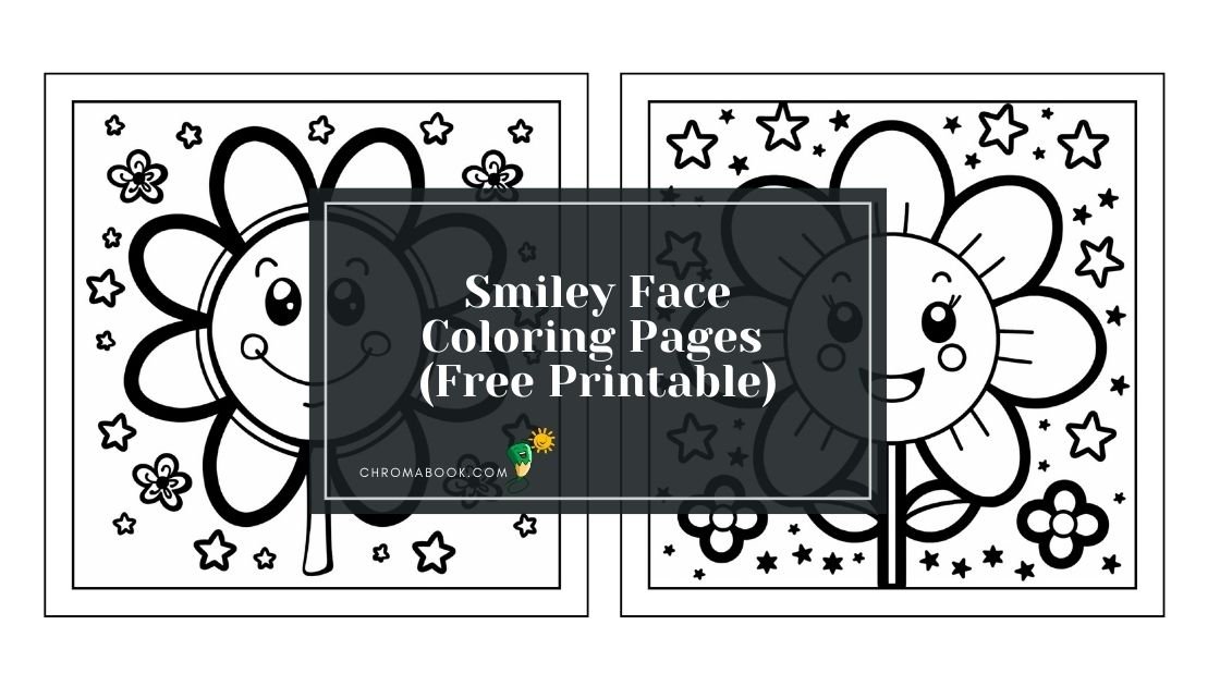 A cheerful smiley face surrounded by fun patterns, perfect for creativity. Ideal for kids, this coloring page is a free printable.