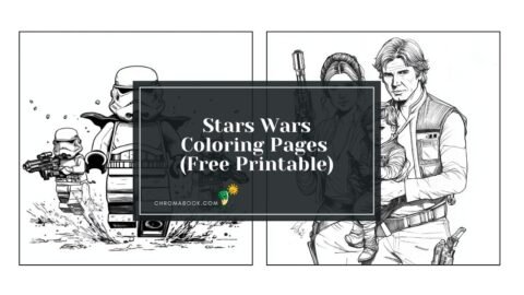 A detailed Star Wars coloring page featuring iconic characters and ships, perfect for fans. Free printable for creative fun!