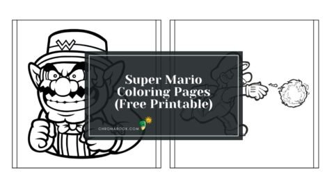 A fun Super Mario coloring page featuring beloved characters and elements from the game, perfect for kids. Free printable!