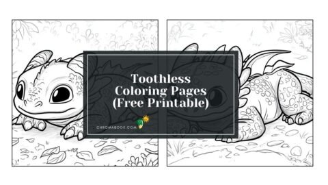 A whimsical coloring page featuring Toothless, the beloved dragon from How to Train Your Dragon, available as a free printable.