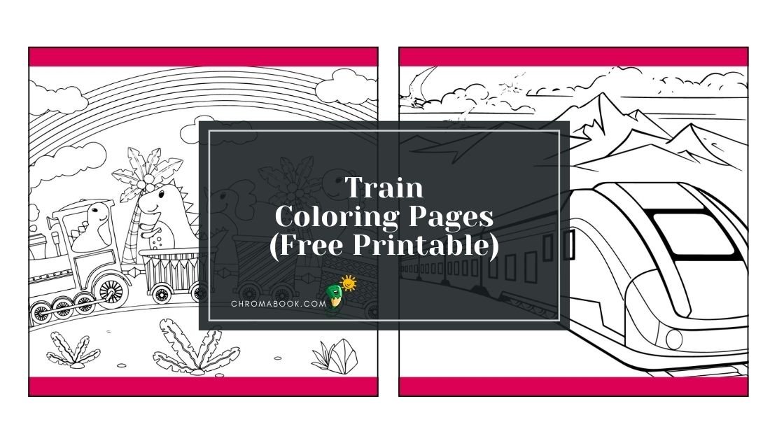 A detailed train coloring page featuring whimsical train cars and tracks, perfect for creativity. Free printable for all ages!