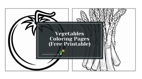 A vibrant coloring page featuring a variety of detailed vegetables, perfect for creative fun. Free printable for all ages!
