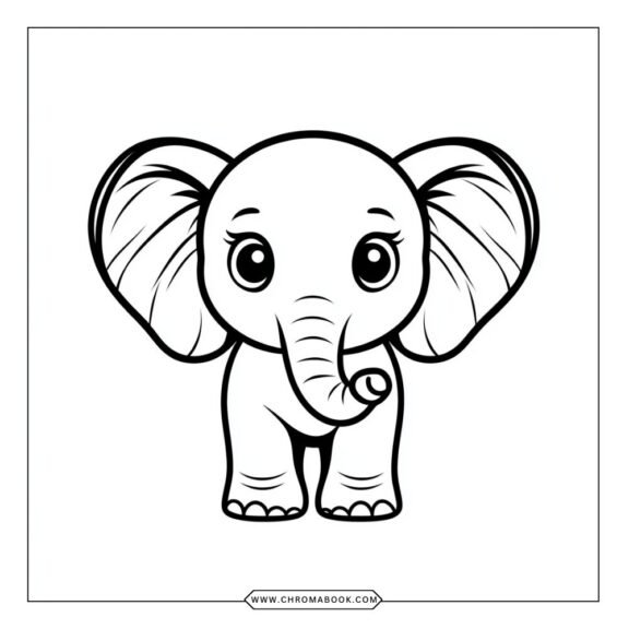 A whimsical elephant coloring page featuring intricate patterns and floral designs, perfect for creative fun. Free printable!