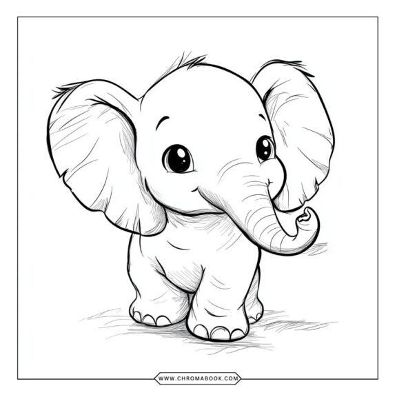 An intricate elephant design surrounded by floral patterns, perfect for relaxation. Free printable coloring page for all ages!