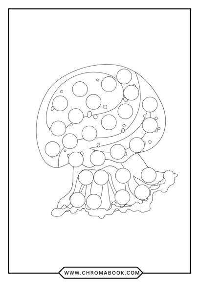 A whimsical jellyfish coloring page featuring intricate patterns and flowing tentacles, perfect for creative fun. Free printable!
