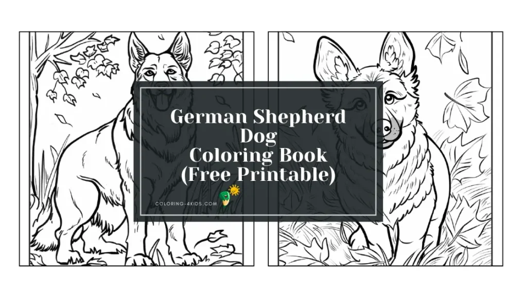 German Shepherd Coloring Book