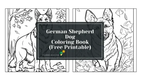 German Shepherd Coloring Book