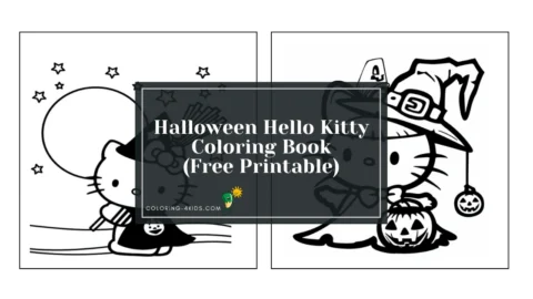 Halloween Hello Kitty Coloring Book
