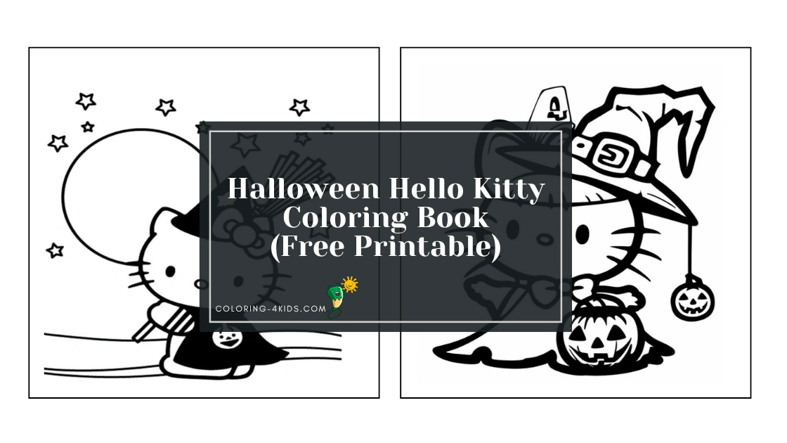 Halloween Hello Kitty Coloring Book