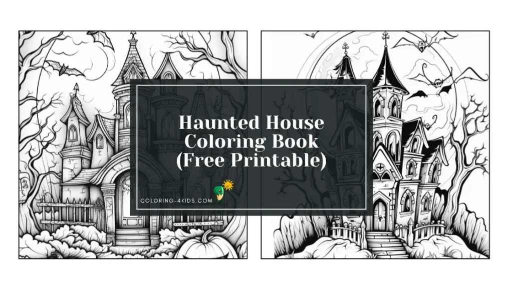 Haunted House Coloring Book