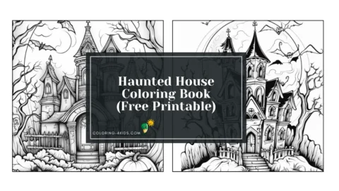 Haunted House Coloring Book