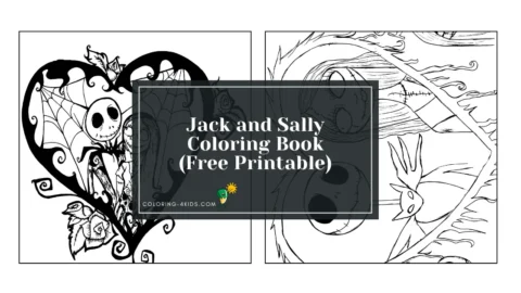 Jack & Sally Coloring Book