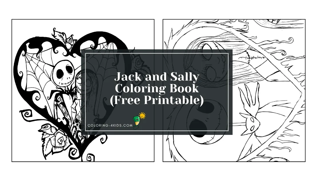 Jack & Sally Coloring Book