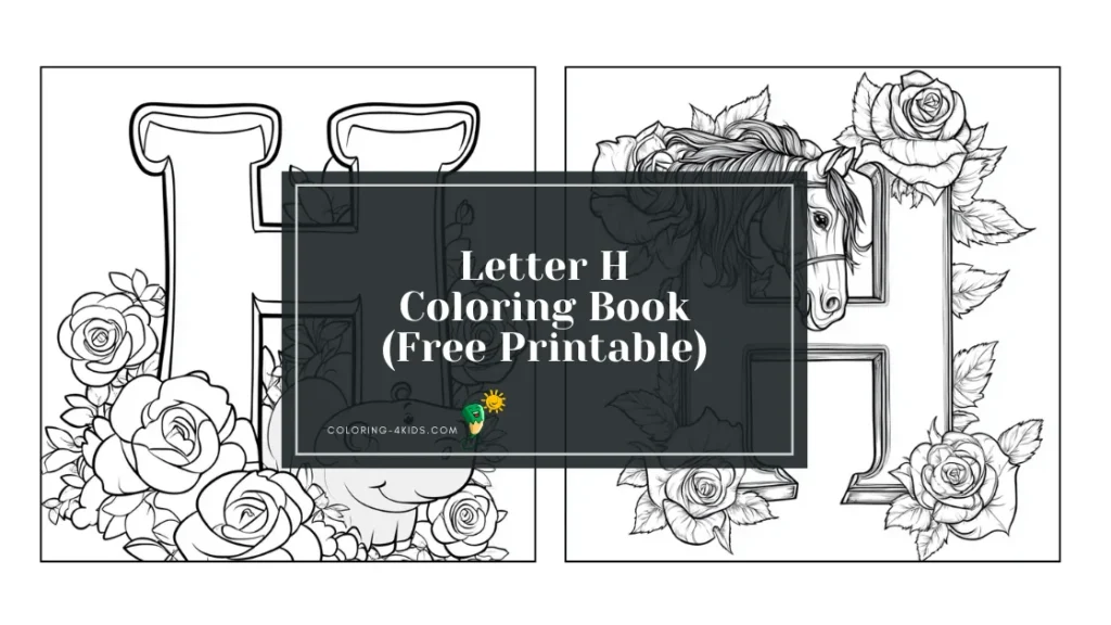 Letter H Coloring Book