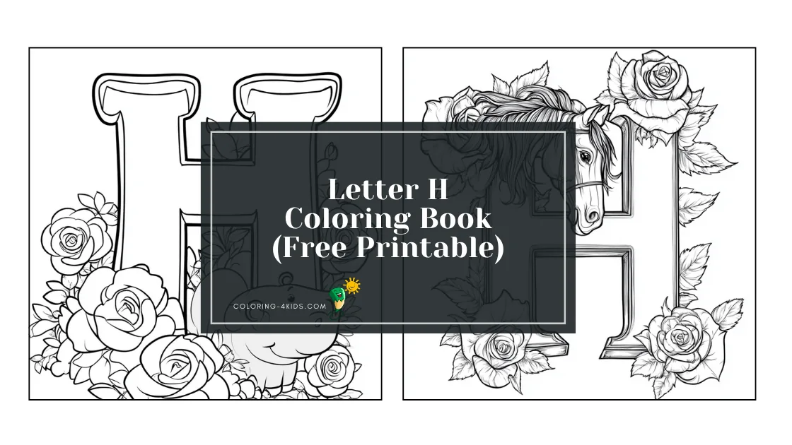 Letter H Coloring Book