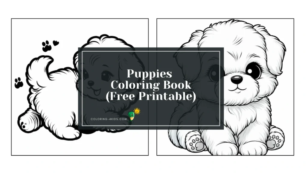 Puppies Coloring Book