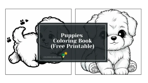 Puppies Coloring Book