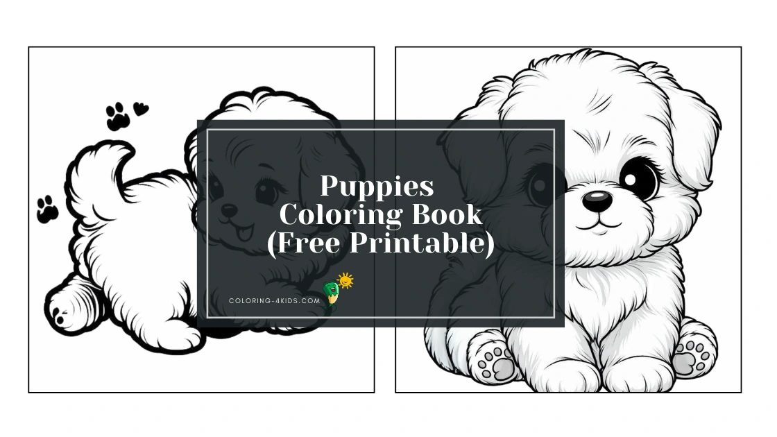 Puppies Coloring Book