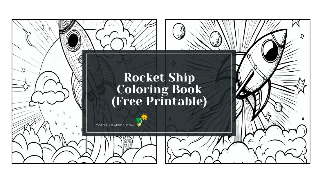 Rocket Ship Coloring Book