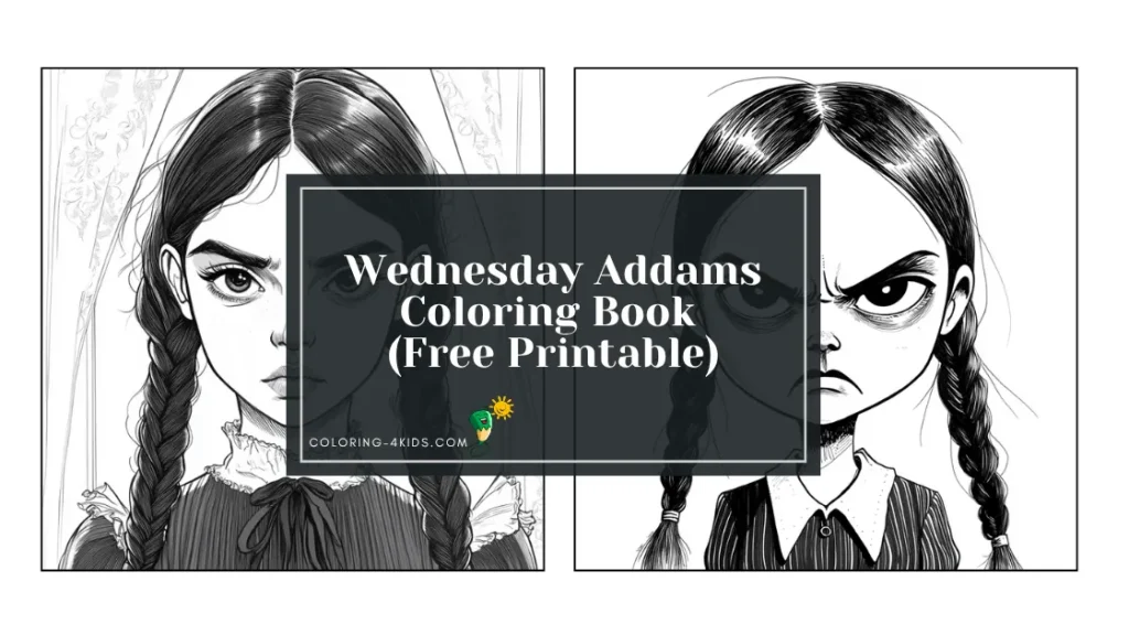 Wednesday Addams Coloring Book