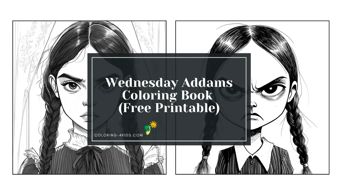 Wednesday Addams Coloring Book