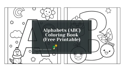 alphabets coloring book