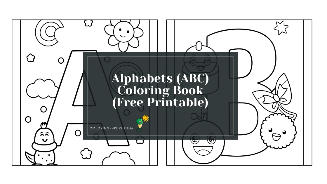 alphabets coloring book