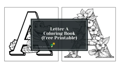 letter A coloring book