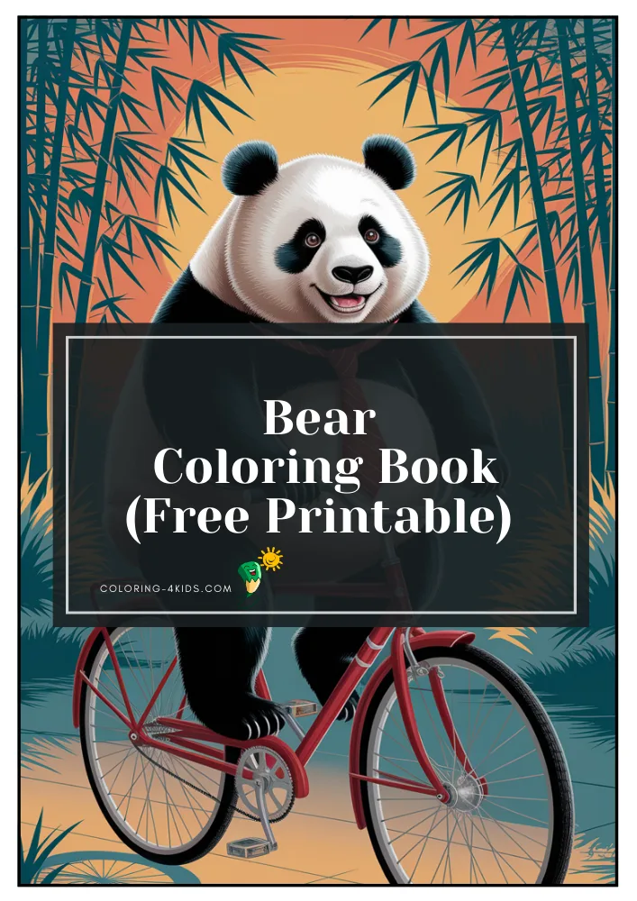 Bear Coloring Book cover