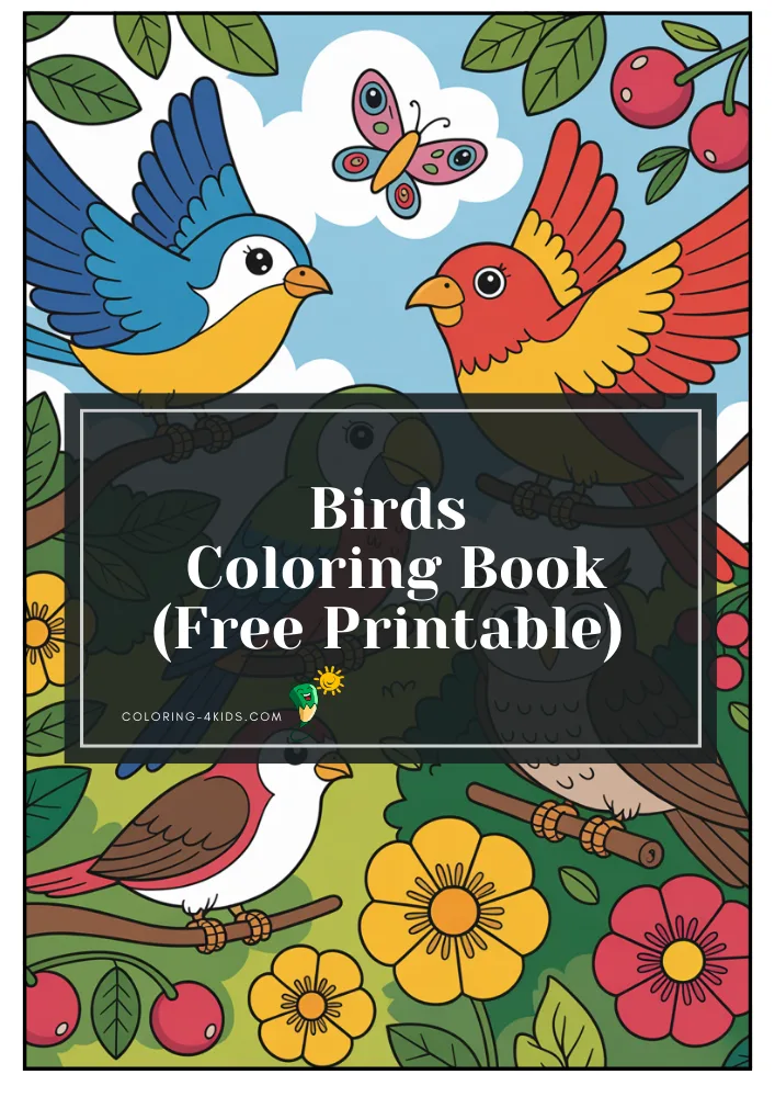 Birds Coloring Book cover