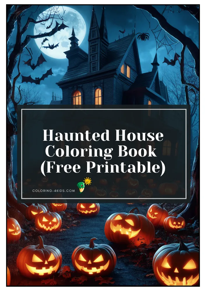 Haunted House Coloring Book PDF