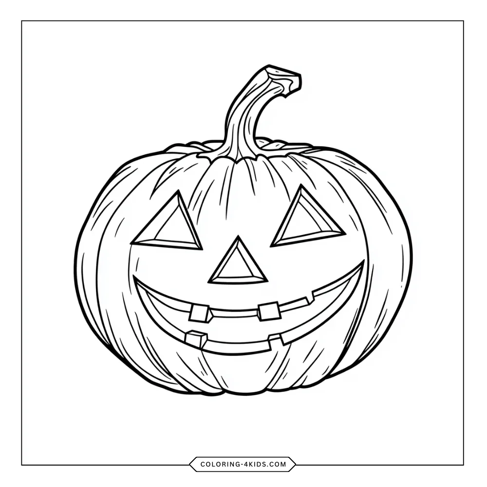Jack O Lantern Coloring Book preview page 1