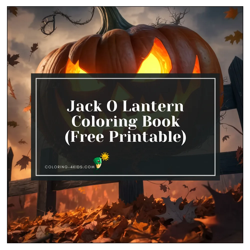 Jack O Lantern Coloring Book PDF