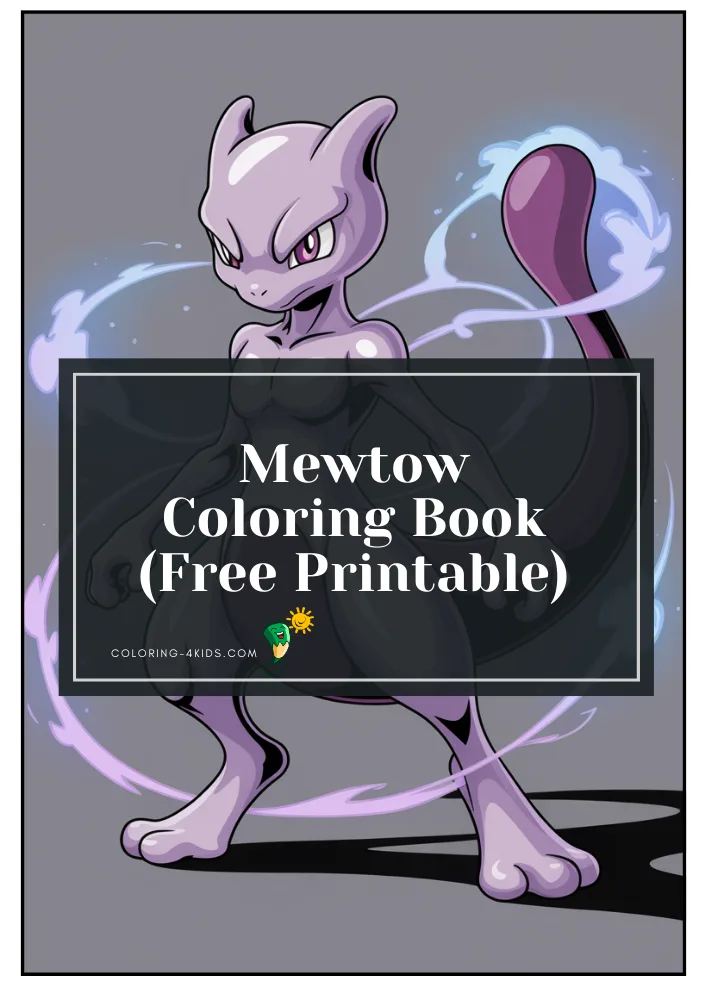 Mewtow Coloring Book PDF
