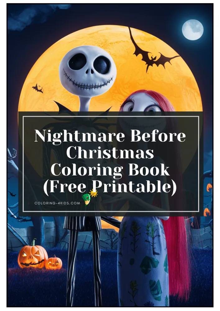Nightmare Before Christmas Coloring Book PDF
