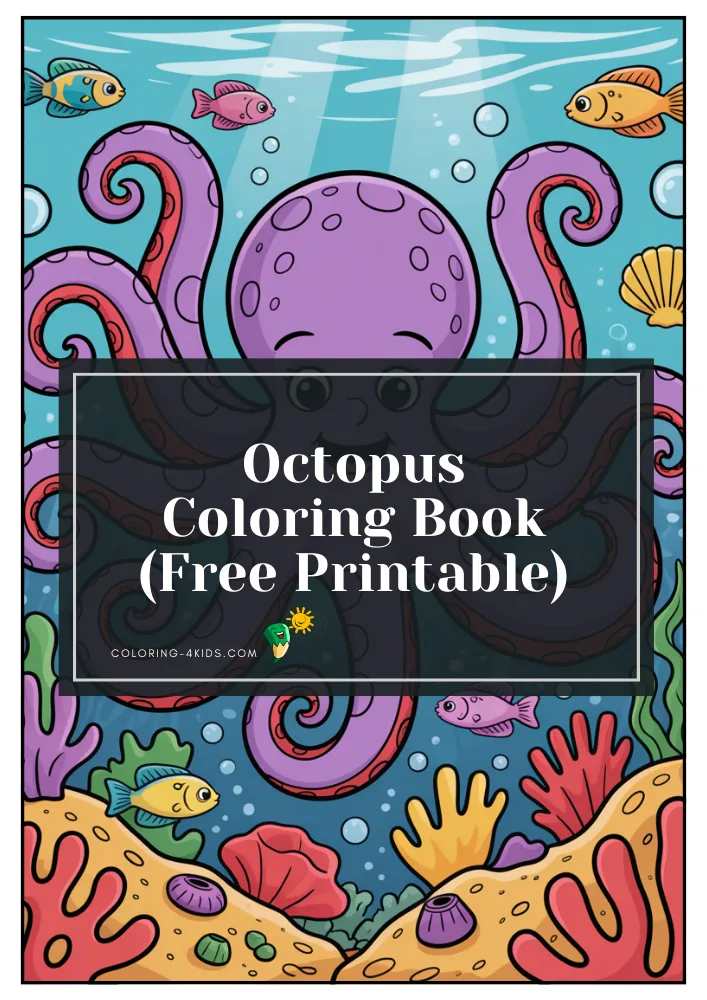 Octopus Coloring Book cover