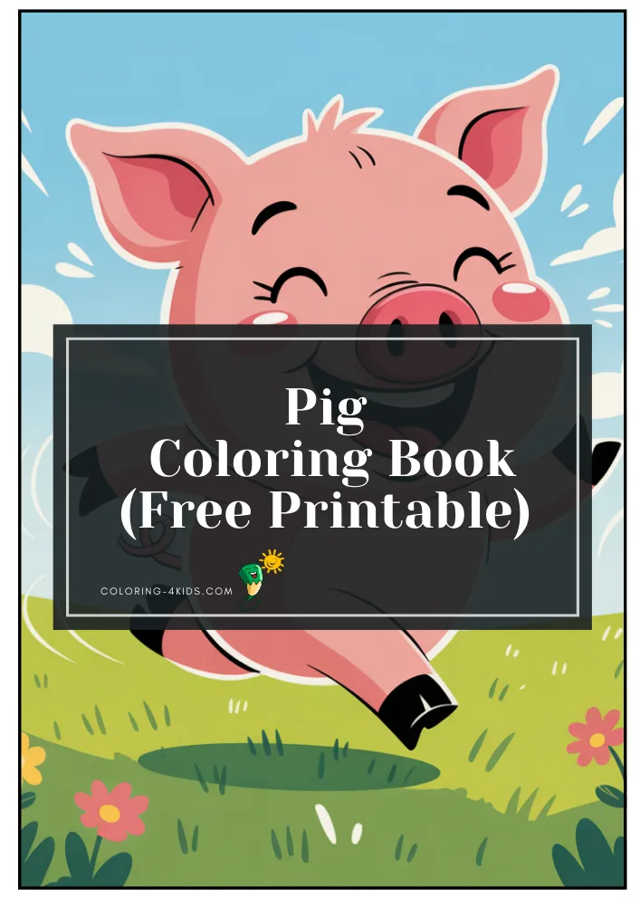 Pig Coloring Book cover